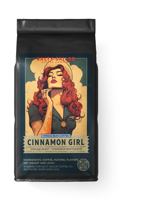 My Cinnamon Girl: Cinnamon Bun Flavored Coffee coffee bag, straight-on view