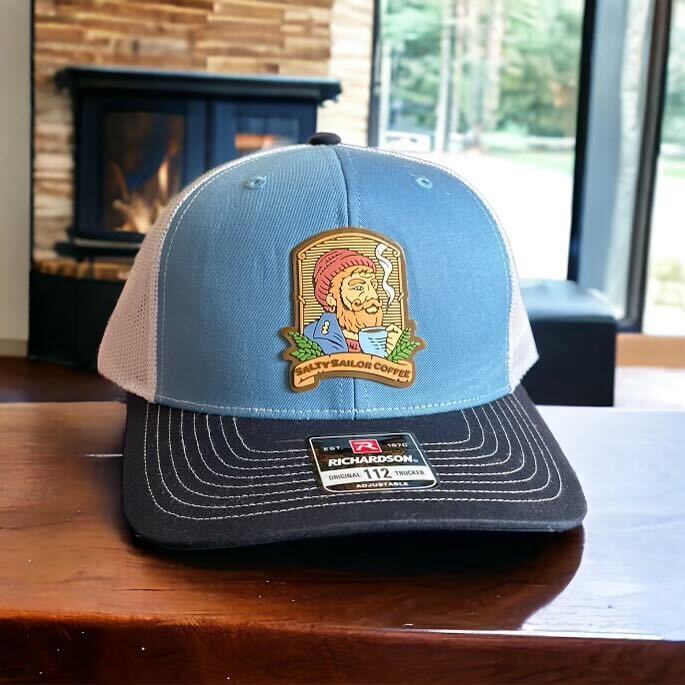 Salty Sailor Trucker Hat with Silicon Emblem