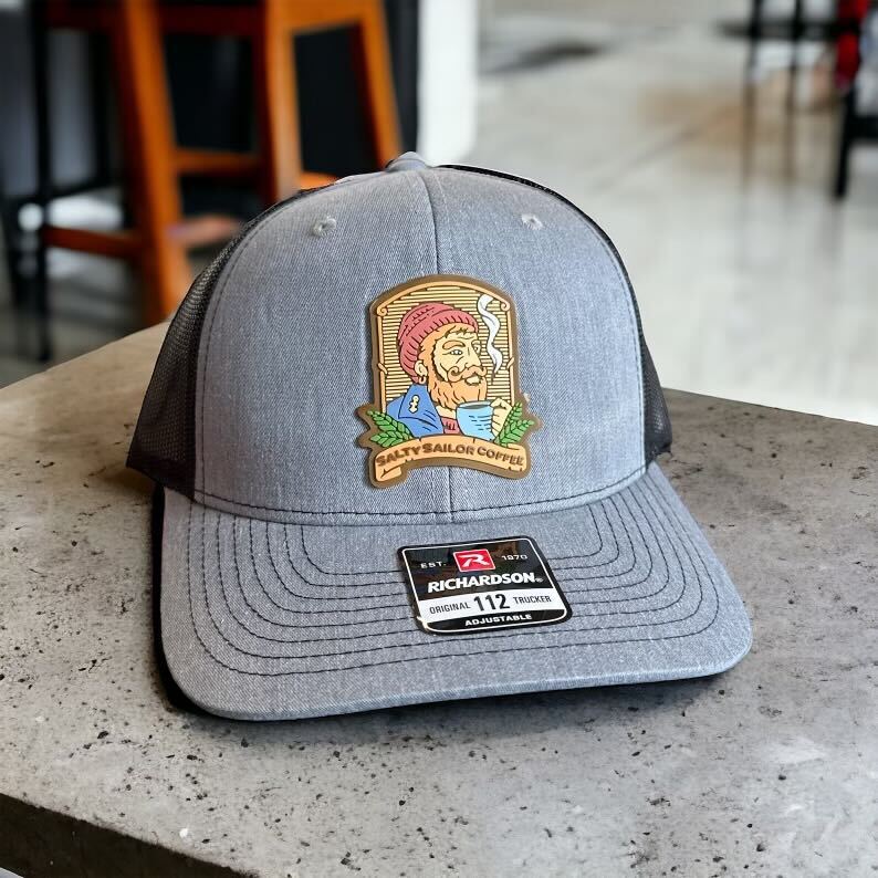 Salty Sailor Trucker Hat with Silicon Emblem