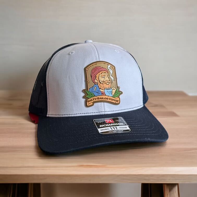 Salty Sailor Trucker Hat with Silicon Emblem