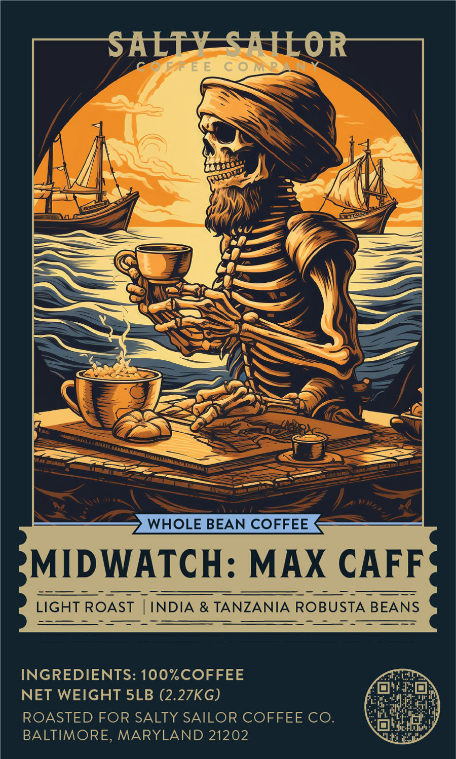 Salty Sailor's 5-Pound Bulk Coffee Bag