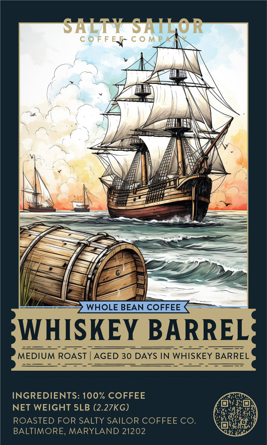 Salty Sailor's 5-Pound Bulk Coffee Bag