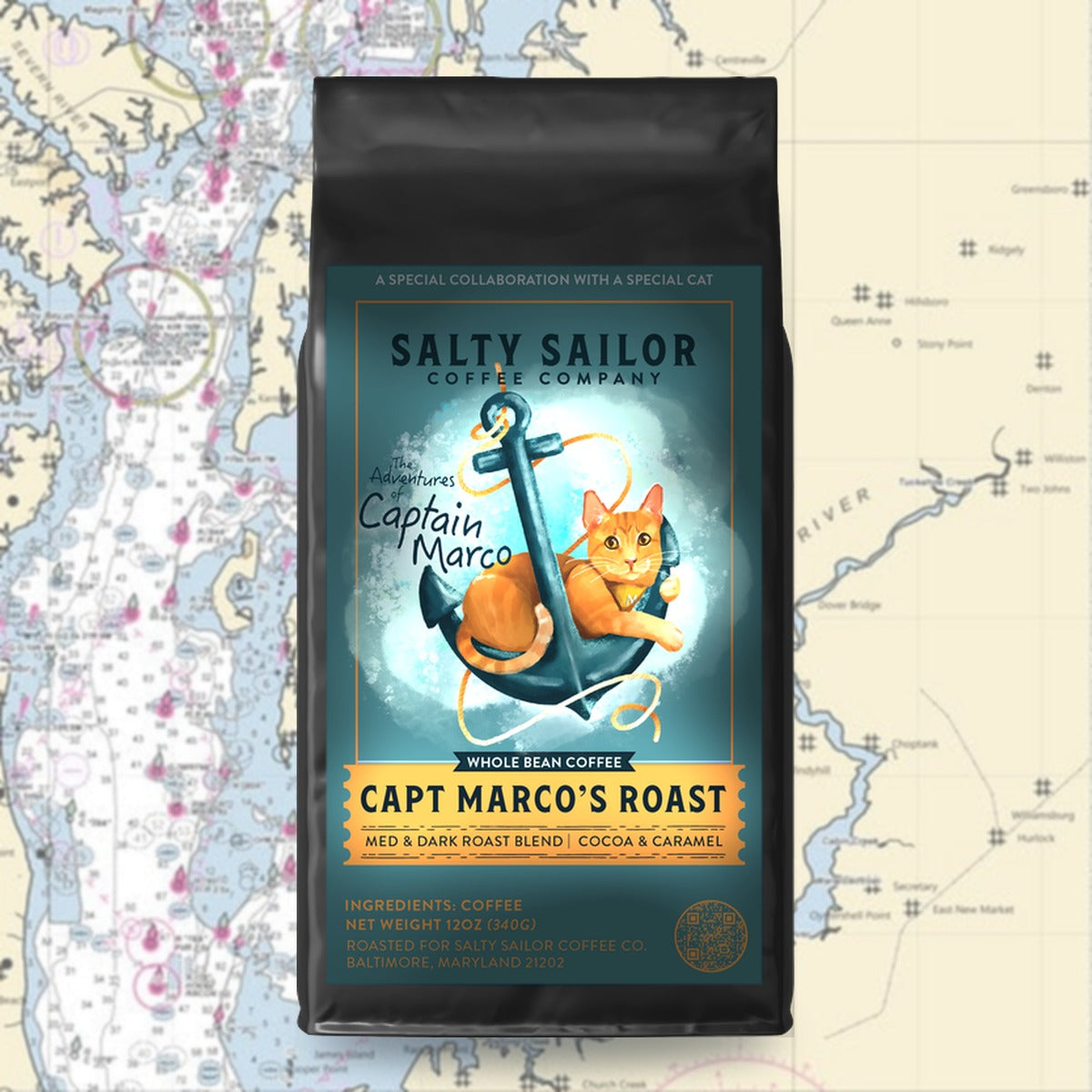 Captain Marco’s Roast: A Brew Worth Purring About coffee bag