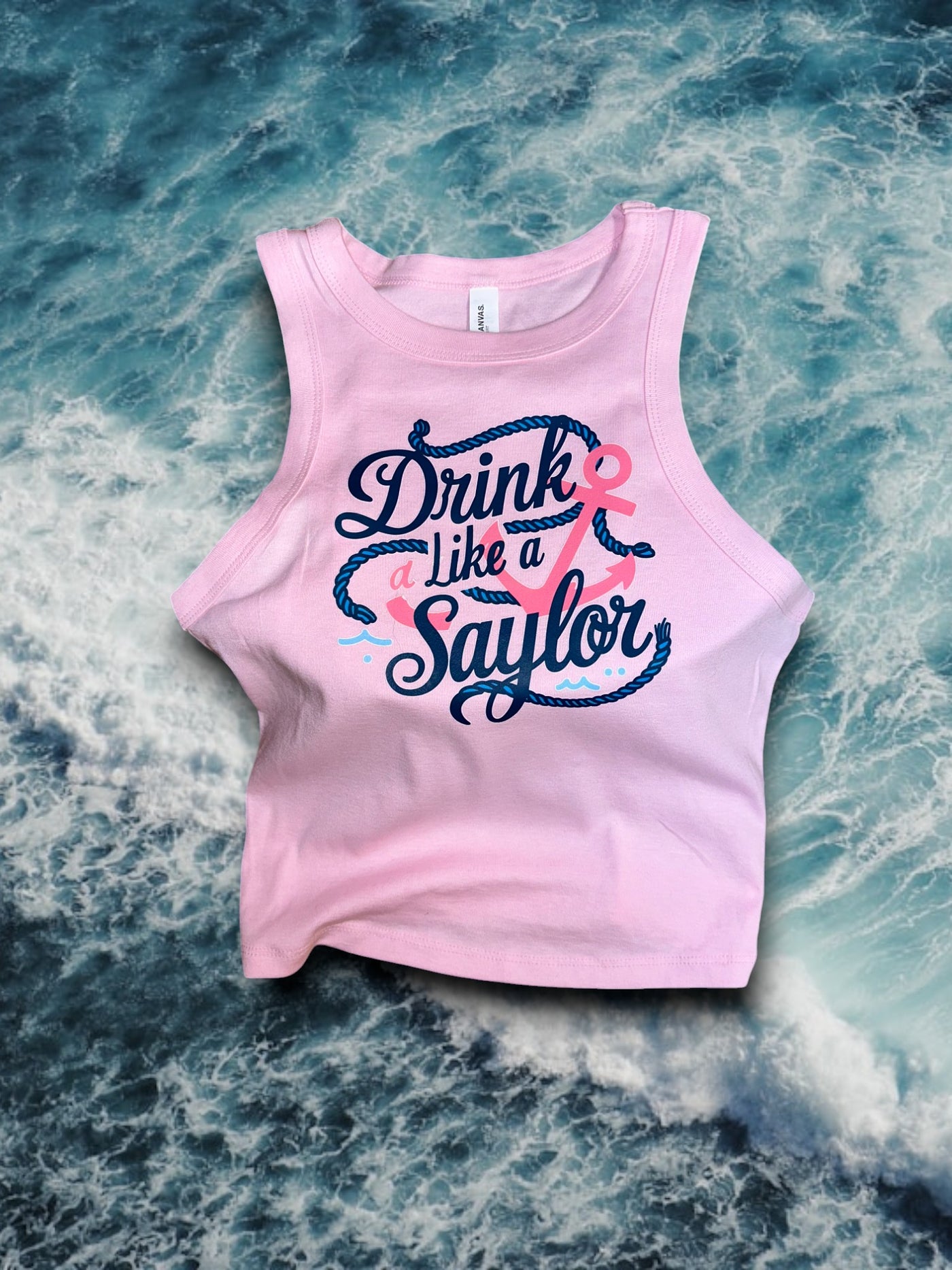 "Drink Like a Saylor" Ribbed Tank