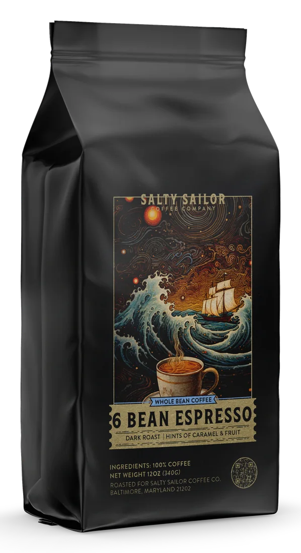 6 Bean Espresso, three-quarter view