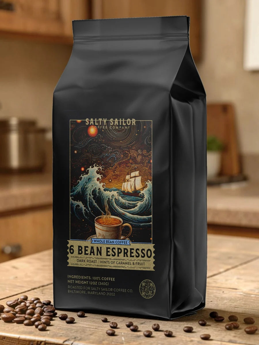 6 Bean Espresso package artwork