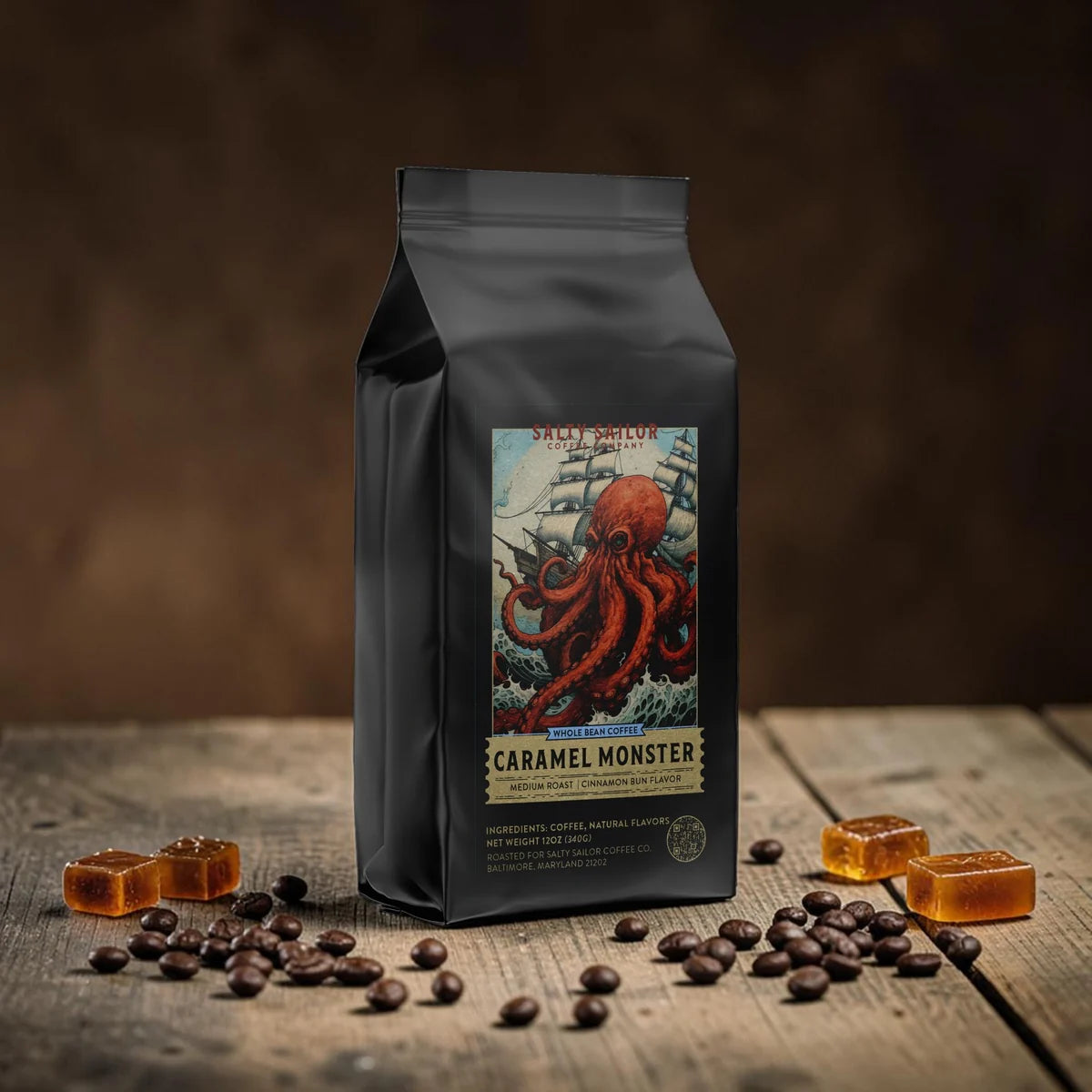 Caramel Monster package artwork