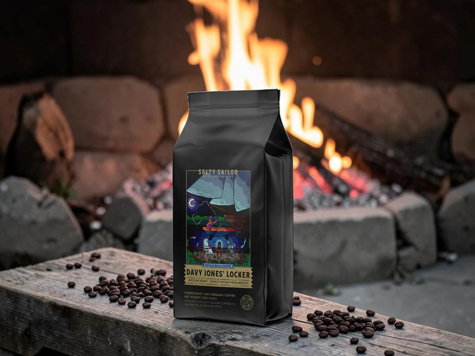 Davy Jones' Locker: Cold Brew Blend package artwork