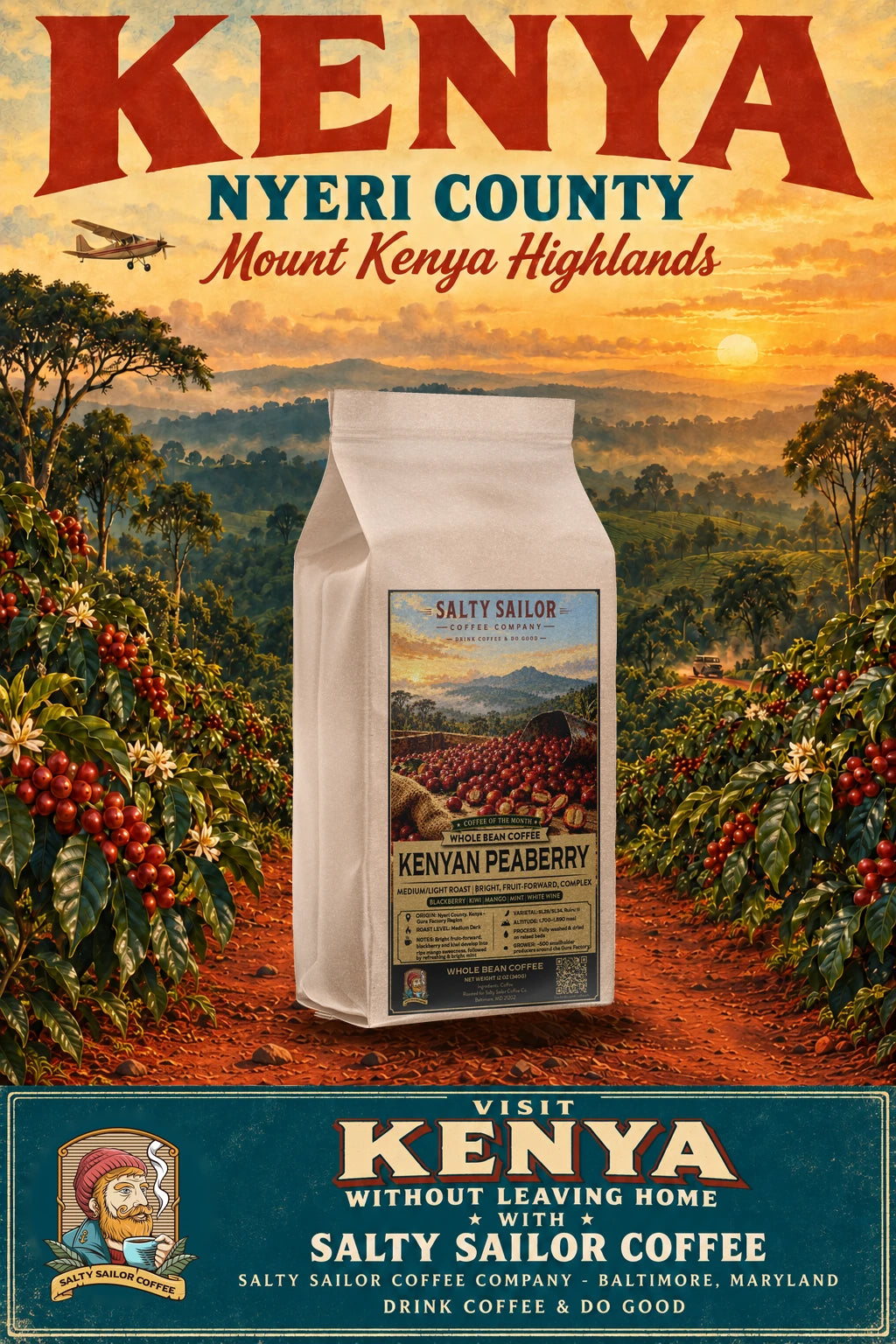 October Coffee of the Month: Kenya Gura Peaberry
