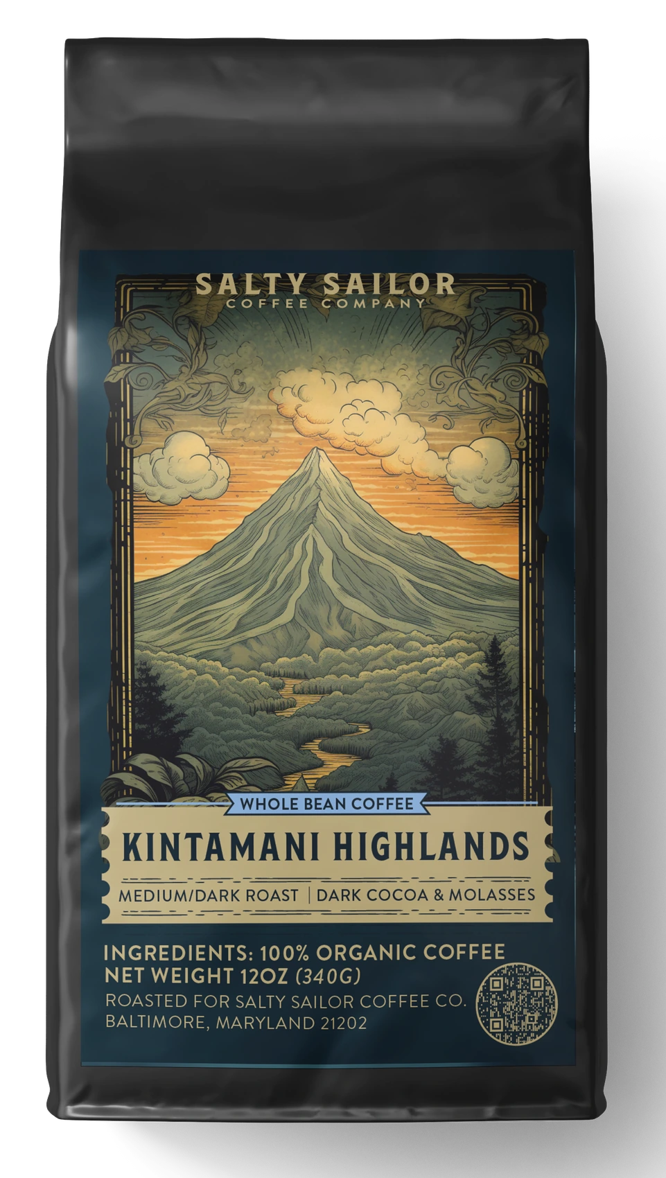 Kintamani Highlands:  Indonesian Single-Origin Coffee coffee bag, straight-on view