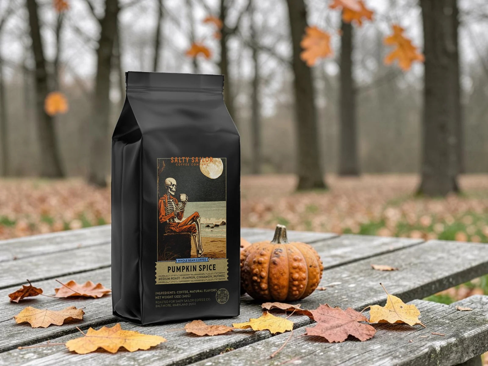 Pumpkin Spice:  A Limited Edition Coffee package artwork