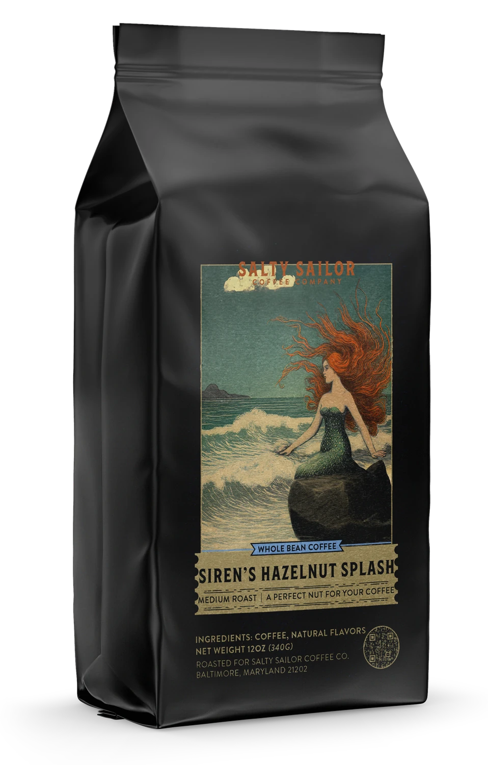 Siren's Hazelnut Splash, three-quarter view