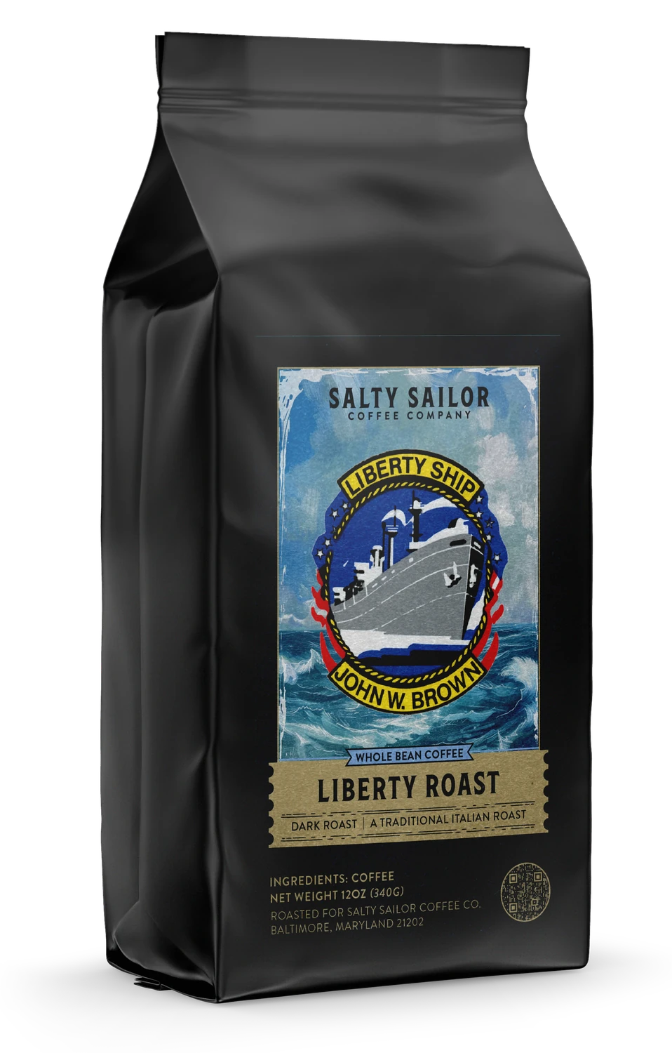 SS JOHN W BROWN Liberty Roast, three-quarter view