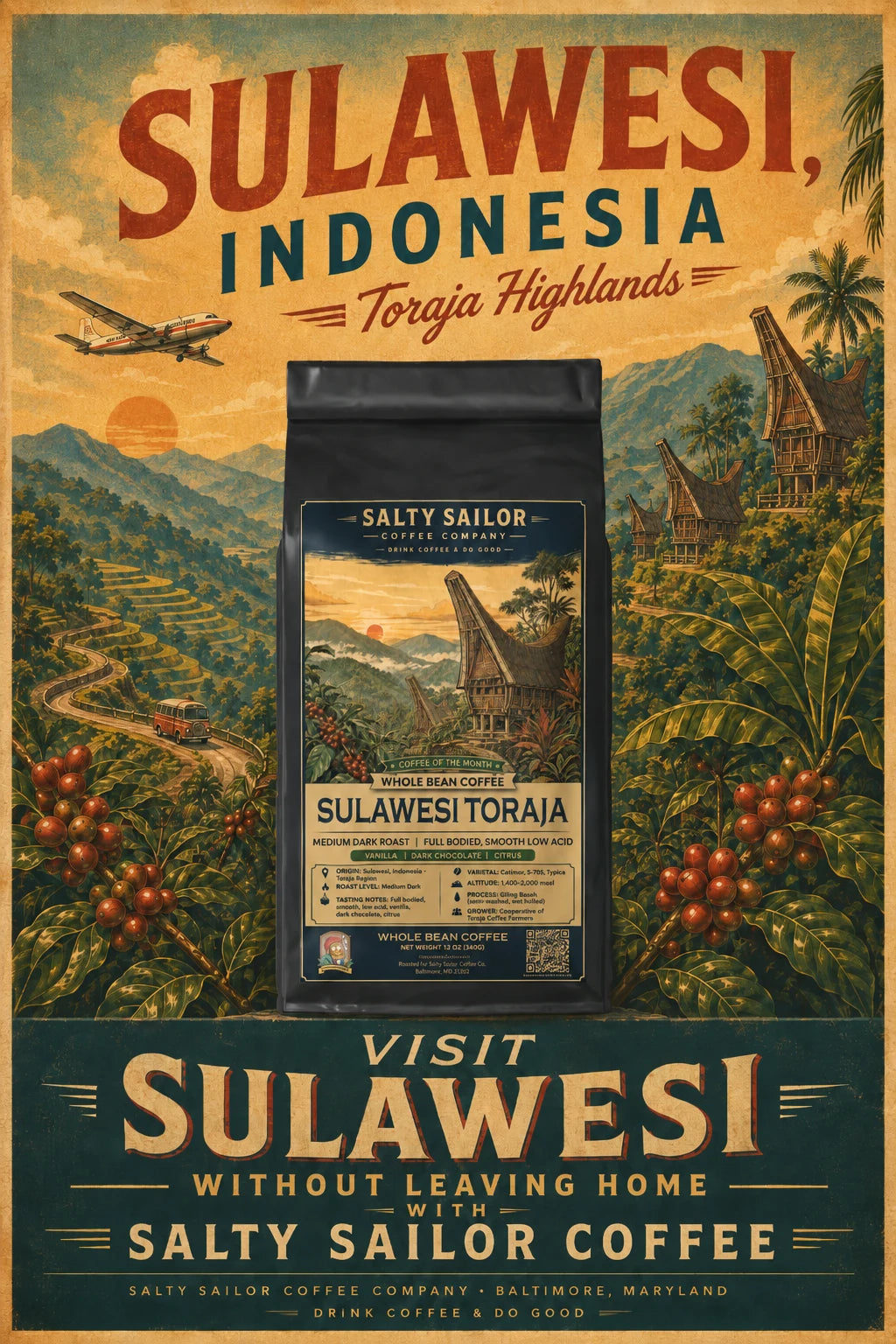 September Coffee of the Month: Sulawesi Toraja