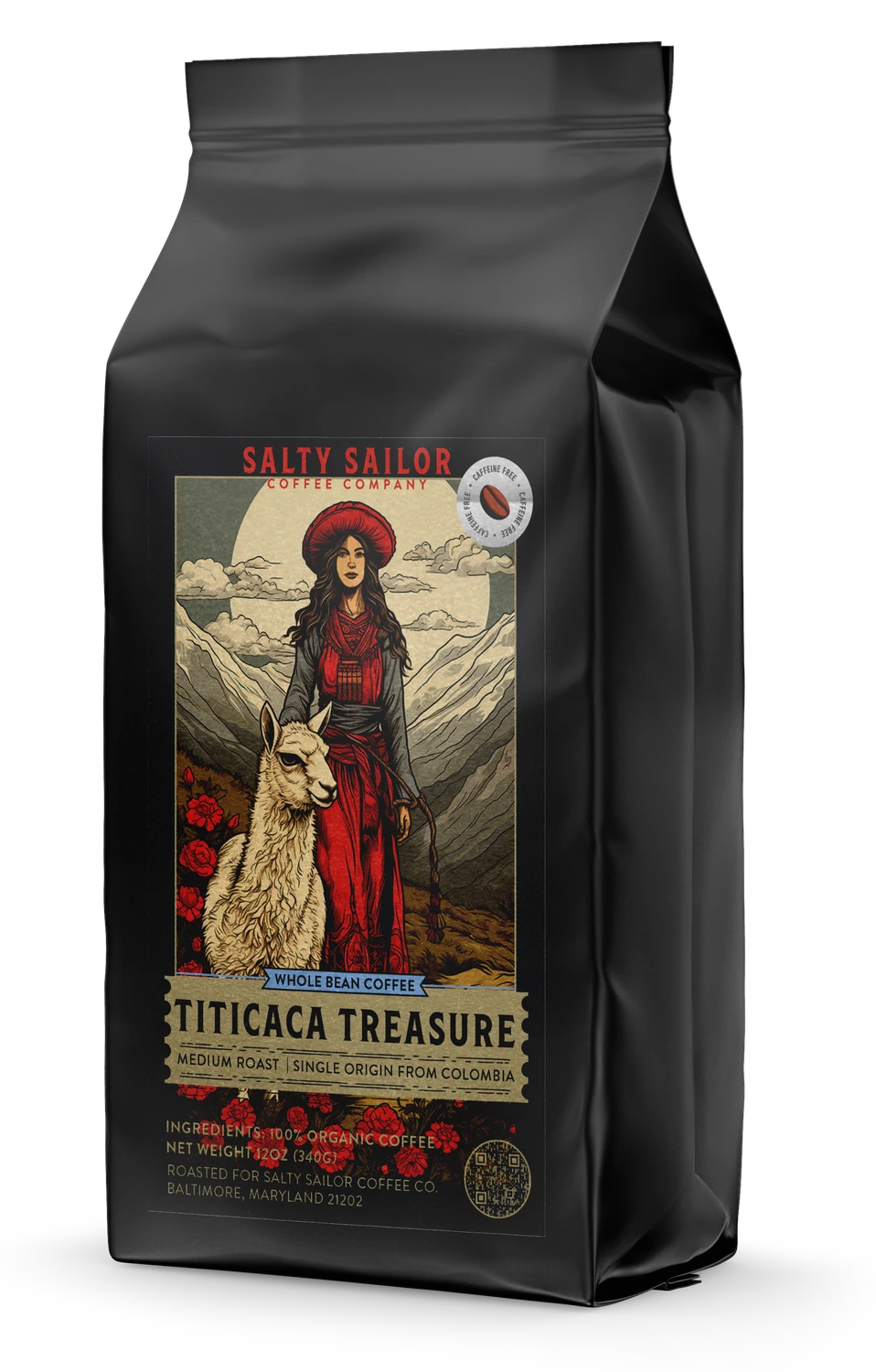 Titicaca Treasure - DECAF, three-quarter view